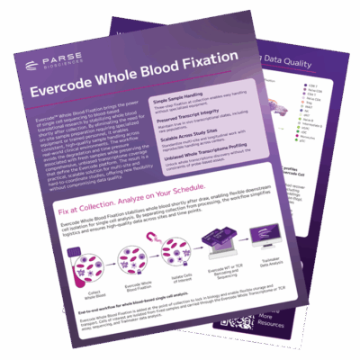 Evercode Whole Blood Fixation Product Sheet - Parse Biosciences